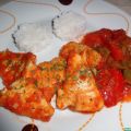 Pollo guisado con pimientos