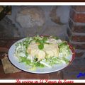 Mousse de huevo con pollo