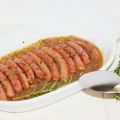 Salchichas frescas al ajillo