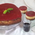 Tarta de queso con mermelada casera