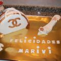 TARTA BOLSO Y ZAPATO CHANEL PARA MI HERMANA
