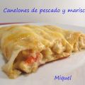 Canelones de pescado y marisco