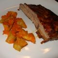 Costilla con soja y miel