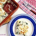 Lasaña de salmón y espinacas