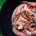 Langostinos con cilantro