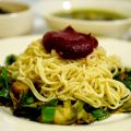 Pasta con puerro y alcachofas a la salsa de[...]