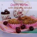 Cherry muffins with crunchy almond