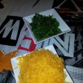 PASTA CON HIERBABUENA Y HUEVO HILADO