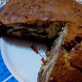 Bizcocho marmolado con frutos secos