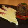 TIMBALL DE ARROZ NEGRO CON MARISCOS