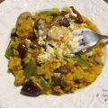 Arroz con setas y verduras para paella