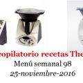 Menú semanal 98  con thermomix