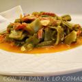 JUDÍAS VERDES CON JAMÓN Y TOMATE