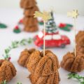 Mini bundt cakes de arándanos rojos