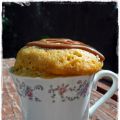 Mug Cake dulce de leche al microondas