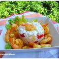 Ensalada de arroz con langostinos