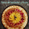 TARTA DE BIZCOCHO Y FRUTA
