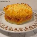 Pastel de patata relleno de salmón