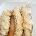 Calabacines rellenos de pisto
