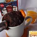 Mugcake de chocolate y naranja