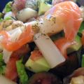 Ensalada de salmón ahumado