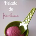 ♥ Helado casero de frambuesa