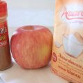 Manzana confitada a la canela.