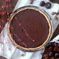 Tarta de castañas y chocolate