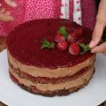 TARTA DE CHOCOLATE Y FRAMBUESAS