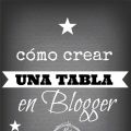 Cómo crear una tabla en Blogger