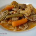 Ternera con menestra de verduras