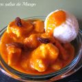 PECHUGA DE POLLO CON SALSA DE MANGO Y CURRY