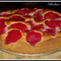 TARTA BIZCOCHONA DE CIRUELAS MADURAS