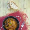Albóndigas con salsa de pisto y sidra
