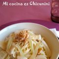 Espaguetis/spaghettis con salsa de peras y[...]