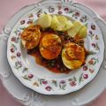 Huevos guisados con guisantes