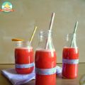 Batido de fresa, naranja y limón