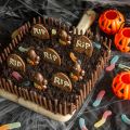 Brownie cementerio para Halloween