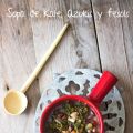 Sopa de kale, azukis y fesols