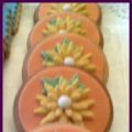 Galletas y cupcakes de flores