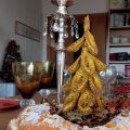 Roscón de Reyes relleno de crema pastelera