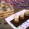Flan de café con leche condensada.