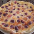 Tarta de cerezas y albaricoques