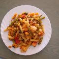Pasta con gambas
