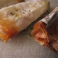 Crujiente de queso fresco con carne de membrillo