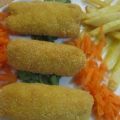 Rollitos de bacalao y gambas