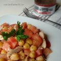 ENSALADA TEMPLADA DE GARBANZOS CON POLLO