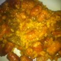 Arroz con salchichas