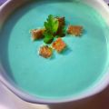 Sopa Bridget Jones o sopa de puerro azul