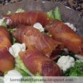 Receta de Rollitos de salmón ahumado con jamón
